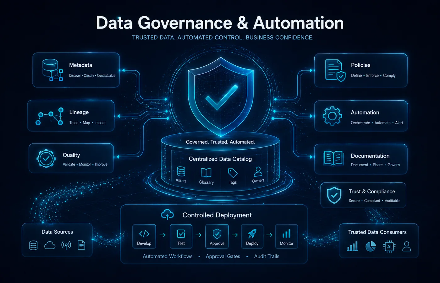 Data governance automation case study visual