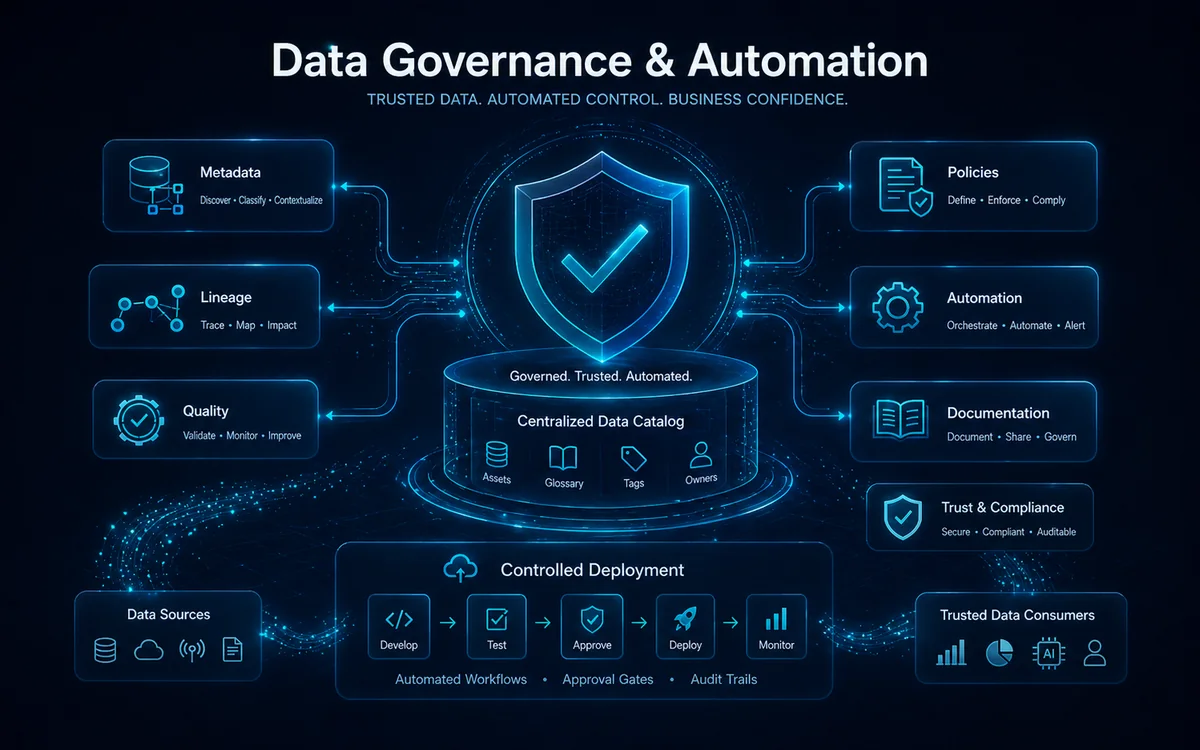 Data governance and automation service visual